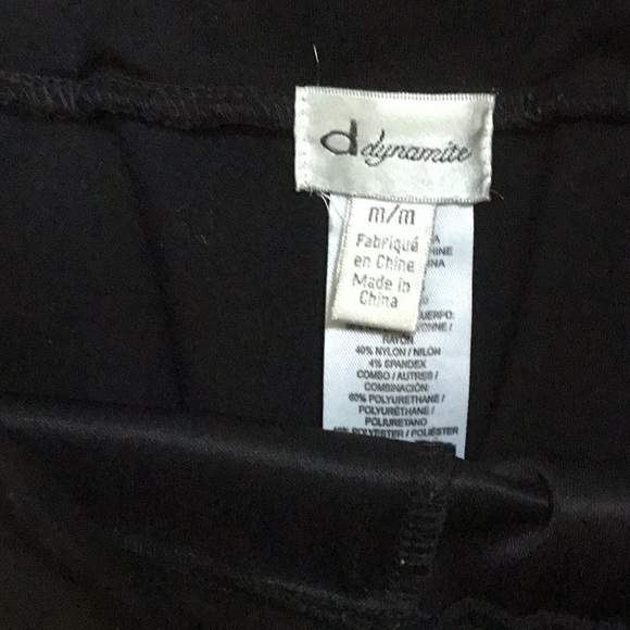 Dynamite Vegan Leather Leggings - Picture 4 of 5